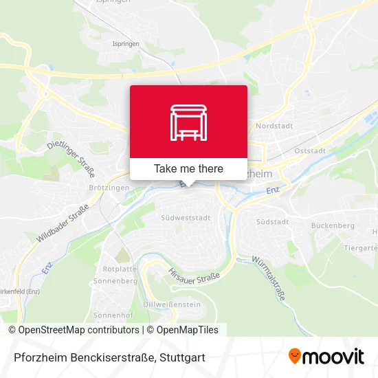 Карта Pforzheim Benckiserstraße