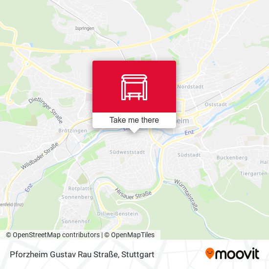 Pforzheim Gustav Rau Straße map