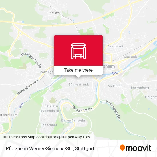 Карта Pforzheim Werner-Siemens-Str.
