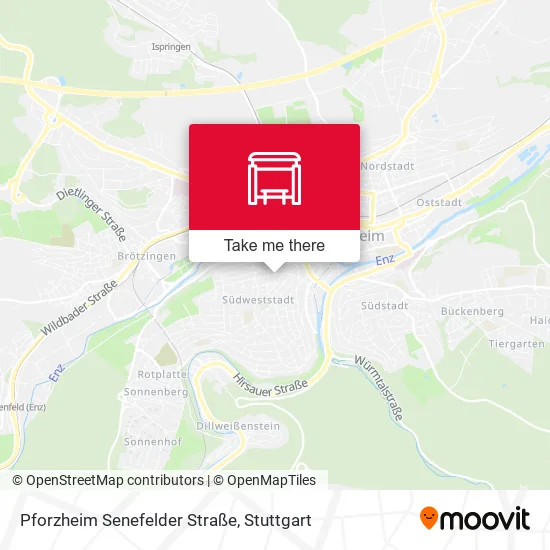 Карта Pforzheim Senefelder Straße