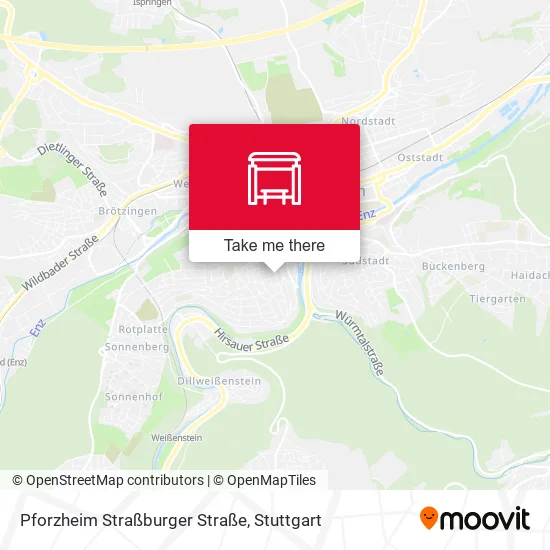 Карта Pforzheim Straßburger Straße