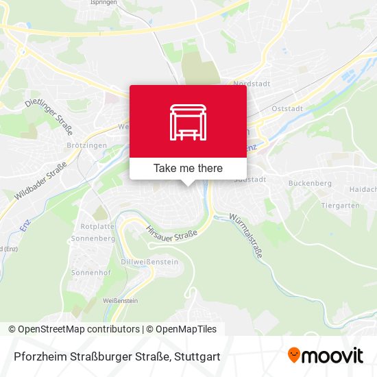 Pforzheim Straßburger Straße map