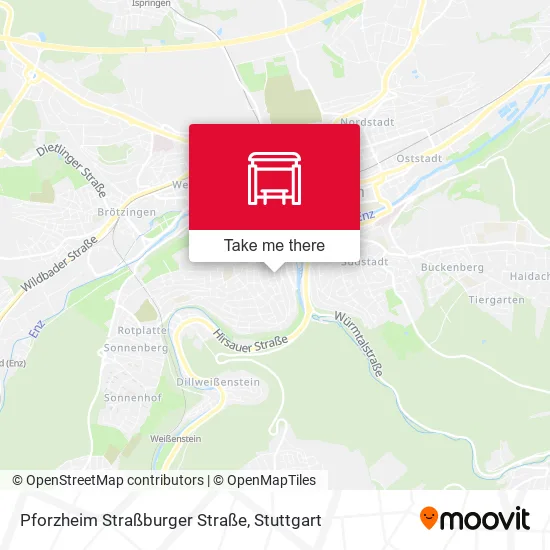 Карта Pforzheim Straßburger Straße
