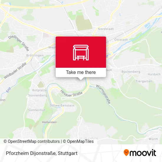 Карта Pforzheim Dijonstraße