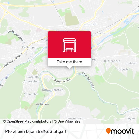 Pforzheim Dijonstraße map