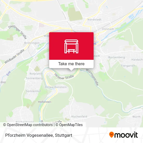 Карта Pforzheim Vogesenallee