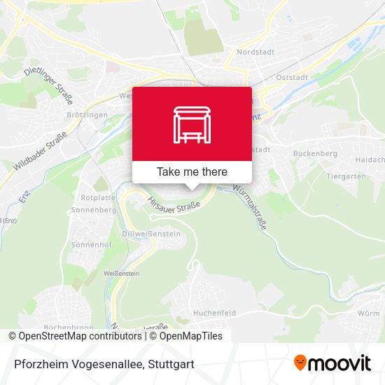Карта Pforzheim Vogesenallee