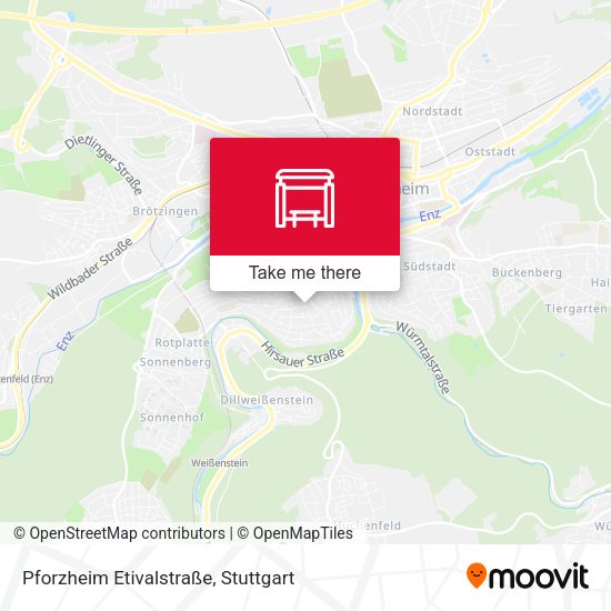 Pforzheim Etivalstraße map