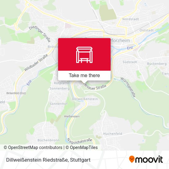 Dillweißenstein Riedstraße map