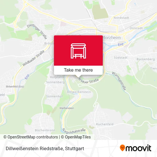 Карта Dillweißenstein Riedstraße