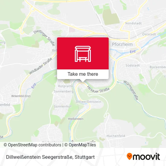 Карта Dillweißenstein Seegerstraße