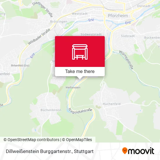 Карта Dillweißenstein Burggartenstr.