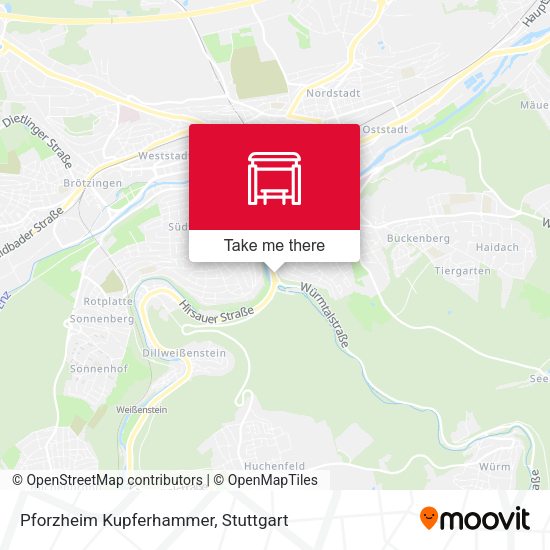 Pforzheim Kupferhammer map