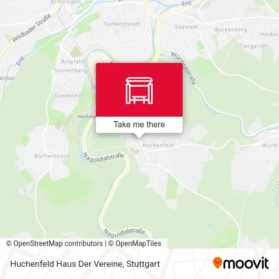 Карта Huchenfeld Haus Der Vereine