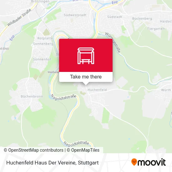 Карта Huchenfeld Haus Der Vereine