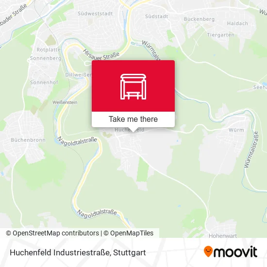 Карта Huchenfeld Industriestraße
