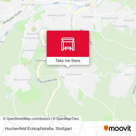 Huchenfeld Erzkopfstraße map