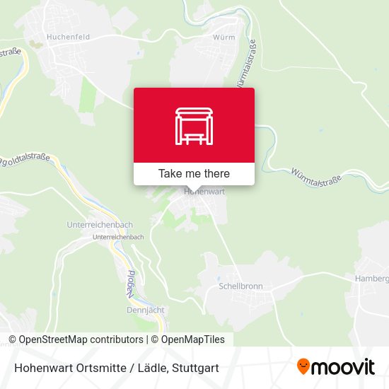 Карта Hohenwart Ortsmitte / Lädle