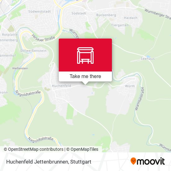 Huchenfeld Jettenbrunnen map