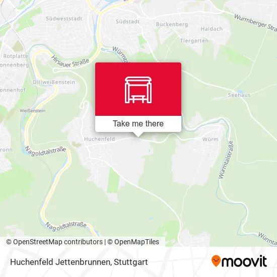 Карта Huchenfeld Jettenbrunnen