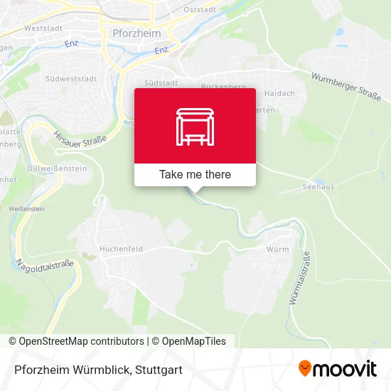 Карта Pforzheim Würmblick