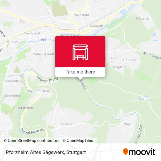 Карта Pforzheim Altes Sägewerk