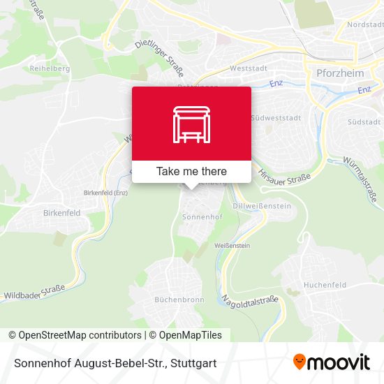 Карта Sonnenhof August-Bebel-Str.