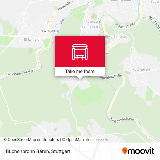 Büchenbronn Bären map