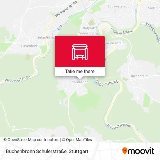 Карта Büchenbronn Schulerstraße
