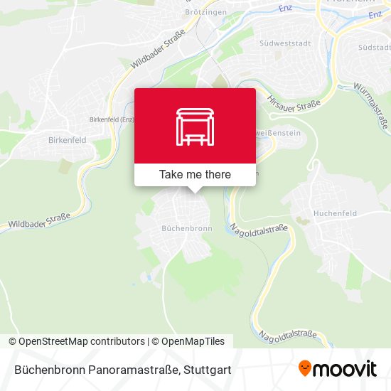 Büchenbronn Panoramastraße map