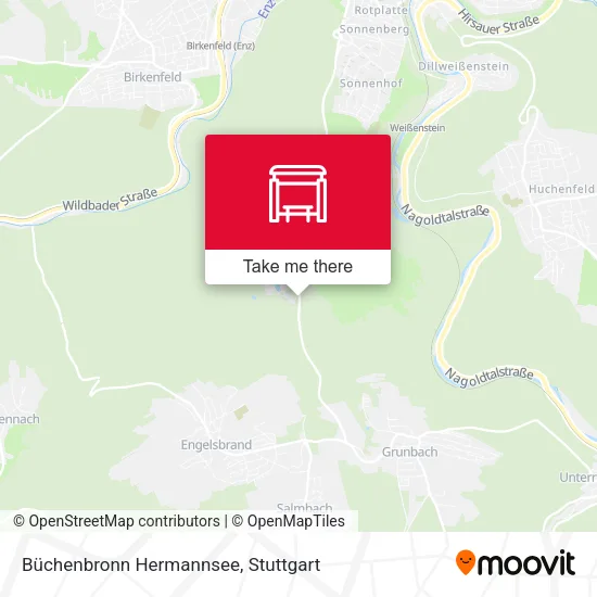 Карта Büchenbronn Hermannsee