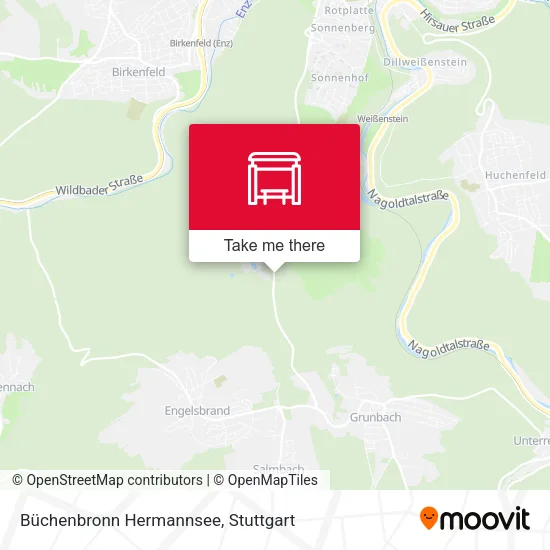 Карта Büchenbronn Hermannsee