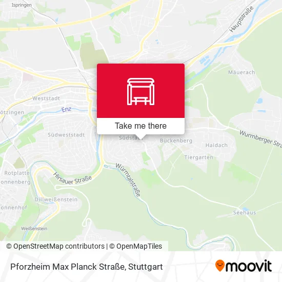 Карта Pforzheim Max Planck Straße