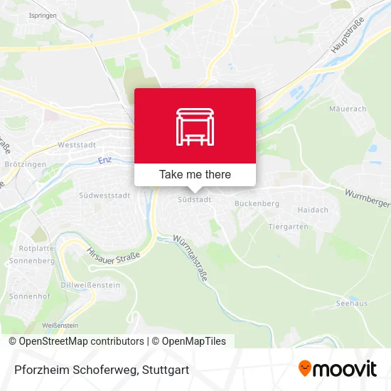 Карта Pforzheim Schoferweg