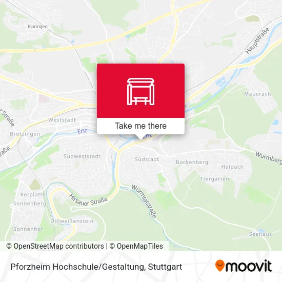 Карта Pforzheim Hochschule / Gestaltung