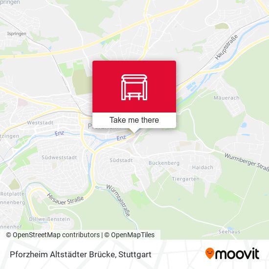 Pforzheim Altstädter Brücke map