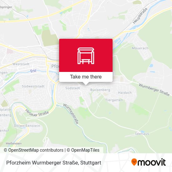 Pforzheim Wurmberger Straße map