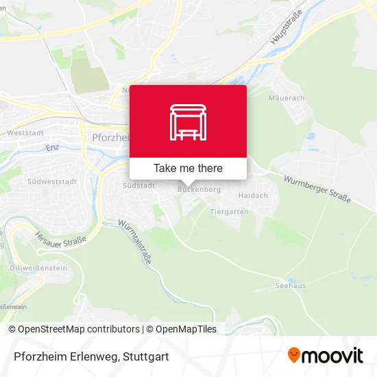 Карта Pforzheim Erlenweg