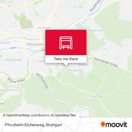 Карта Pforzheim Eichenweg