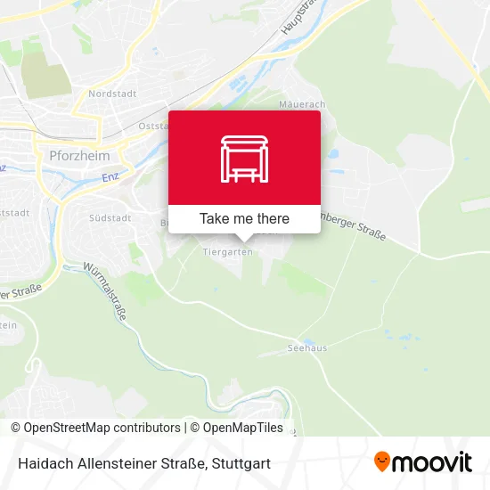 Карта Haidach Allensteiner Straße