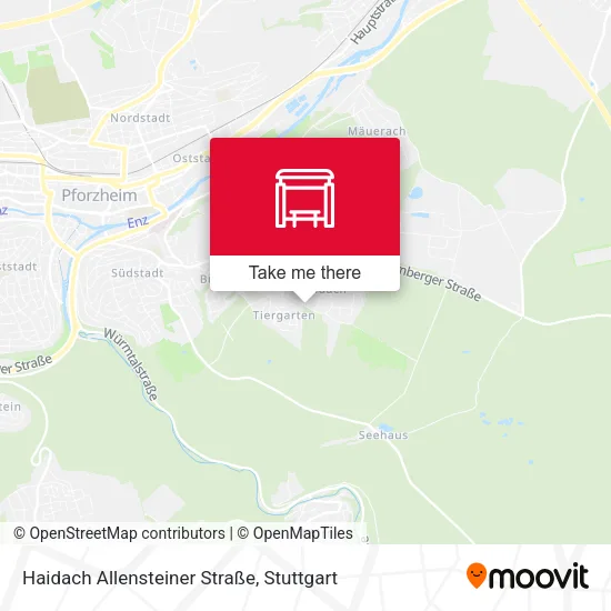 Карта Haidach Allensteiner Straße