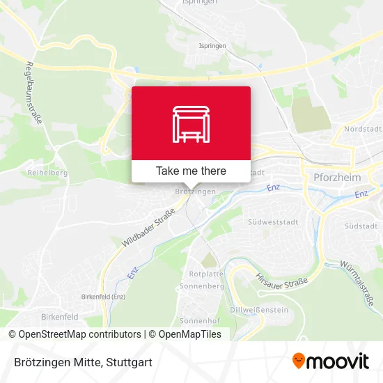 Карта Brötzingen Mitte