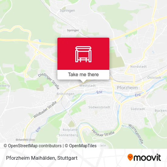Карта Pforzheim Maihälden