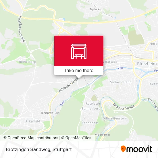 Карта Brötzingen Sandweg