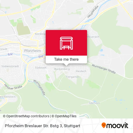 Карта Pforzheim Breslauer Str. Bstg 3