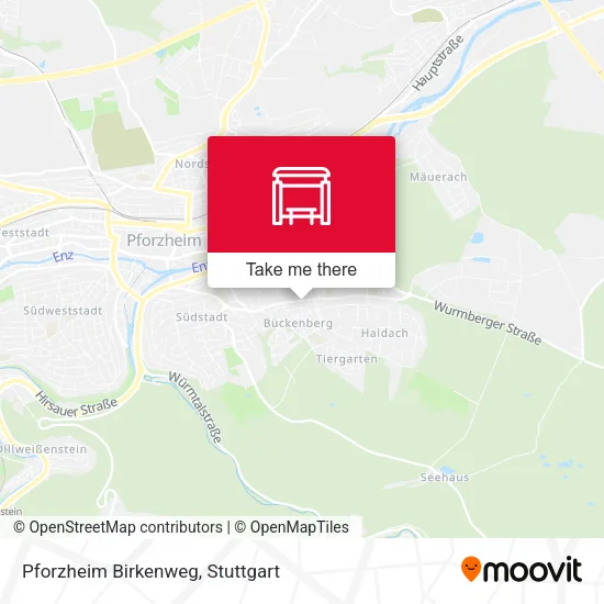 Карта Pforzheim Birkenweg