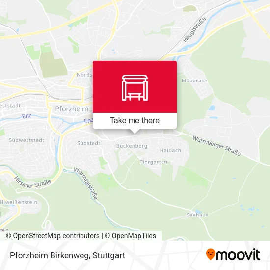 Карта Pforzheim Birkenweg