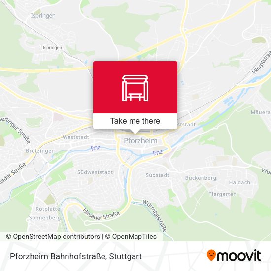 Pforzheim Bahnhofstraße map