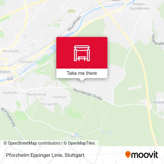 Карта Pforzheim Eppinger Linie