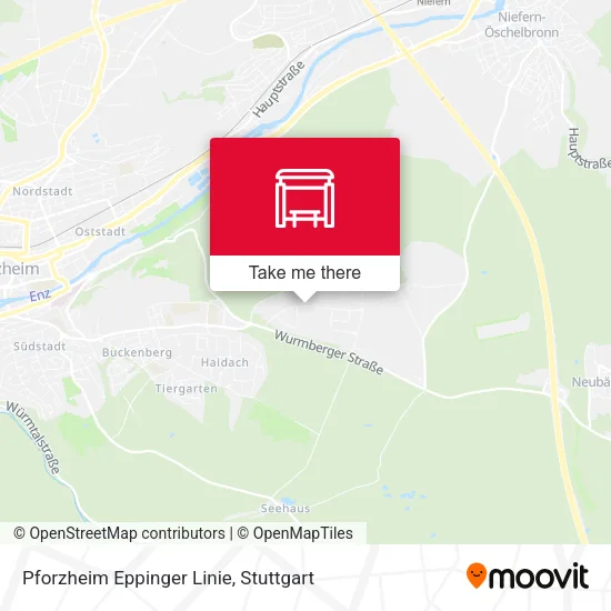 Карта Pforzheim Eppinger Linie